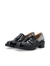 Indlæs billede til gallerivisning BIANCO, PEARLPENNYLOAFER BLACK