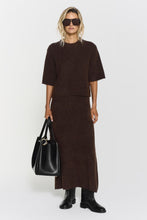 Indlæs billede til gallerivisning TWIST & TANGO, ISRAA KNITTED SKIRT BROWN