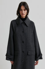 Indlæs billede til gallerivisning SECOND FEMALE, WALANCE FALL COAT DARK GREY
