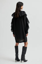 Indlæs billede til gallerivisning SECOND FEMALE, DREAM RUFFLE DRESS - BLACK