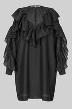 Indlæs billede til gallerivisning SECOND FEMALE, DREAM RUFFLE DRESS - BLACK