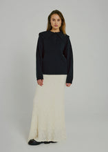 Indlæs billede til gallerivisning NOOR, FEA SAILOR KNIT TOP BLACK