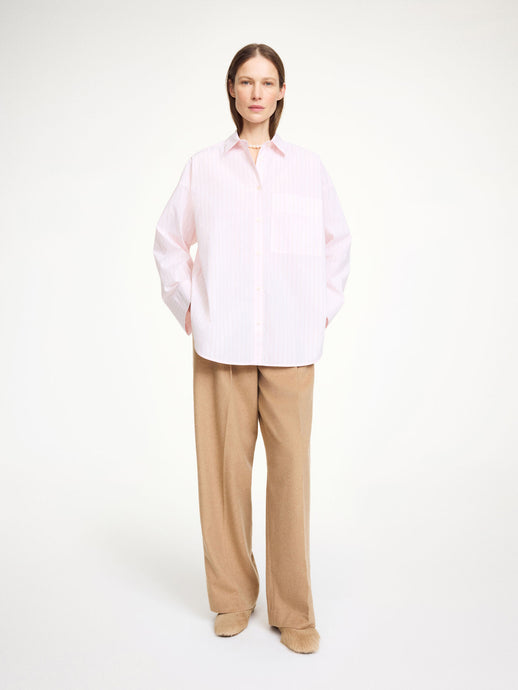BY MALENE BIRGER DERRIS SHIRT PINK STRIPE