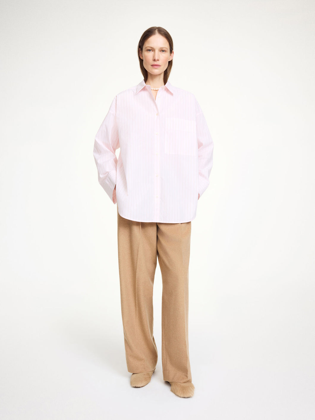 BY MALENE BIRGER DERRIS SHIRT PINK STRIPE