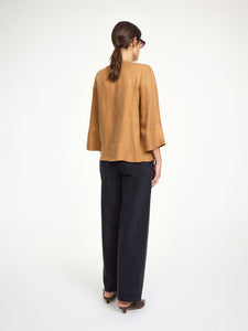 BY MALENE BIRGER VEGA BLOUSE BROWN SUGAR
