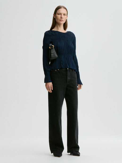 MALENE BIRGER, OVAS BLOUSE BLUE