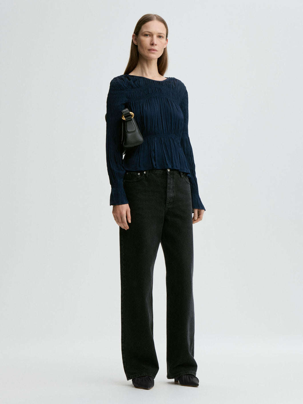 MALENE BIRGER, OVAS BLOUSE BLUE