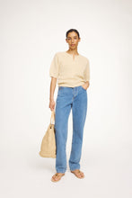 Indlæs billede til gallerivisning MALENE BIRGER, MYRTILLA SOFT S/S CARDIGAN BEIGE