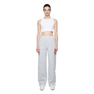 DRYKORN, CONSIDER PANTS STRIPE BLUE