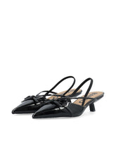 Indlæs billede til gallerivisning BIANCO, BIAKRISTIN KITTEN HEEL BOW SLINGBACK