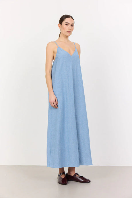 LEVETE ROOM, LR-LENNON 4 DRESS - L610 BLUE