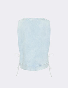 LEVETE ROOM, LR-KOSA 9, DENIM TOP