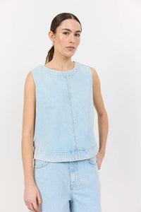 LEVETE ROOM, LR-KOSA 9, DENIM TOP