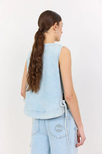 LEVETE ROOM, LR-KOSA 9, DENIM TOP