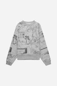 MUNTHE, EVIE SWEATER - GRÅ