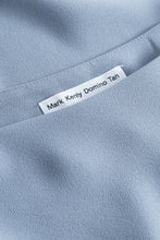 Indlæs billede til gallerivisning MARK TAN, NIMO CREPE SKIRT CLOUDY BLUE