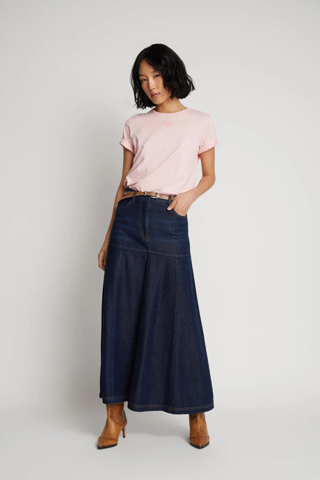 MUNTHE, TUXYA SKIRT DENIM INDIGO