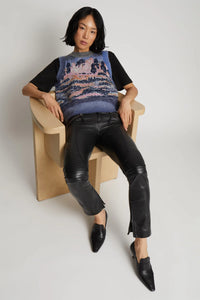 MUNTHE, SAGGIE LEATHER PANT BLACK