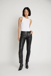 MUNTHE, SAGGIE LEATHER PANT BLACK