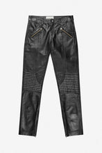 Indlæs billede til gallerivisning MUNTHE, SAGGIE LEATHER PANT BLACK