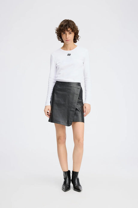 MUNTHE, POTE L/S T-SHIRT WHITE