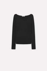 MARK KENLY DOMINO TAN, KOBA CASHMERE BLOUSE BALCK