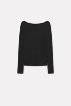 Indlæs billede til gallerivisning MARK KENLY DOMINO TAN, KOBA CASHMERE BLOUSE BALCK