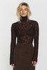 TWIST & TANGO, MARIANA LACE TOP MOCHA BROWN