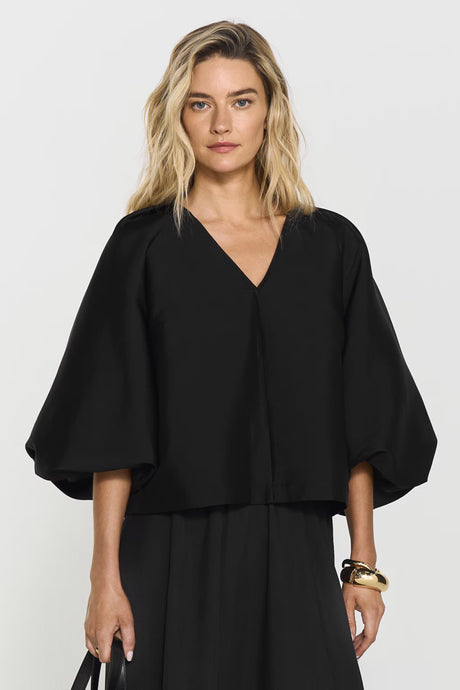 TWIST & TANGO, MALAYA BLOUSE BLACK