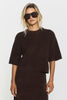 TWIST & TANGO, MADINA SHORT SLEEVE KNIT BROWN