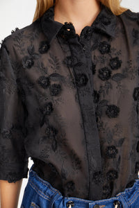 MUNTHE, PUST SHIRT BLACK