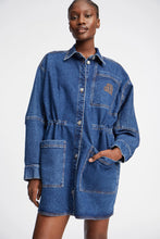 Indlæs billede til gallerivisning MUUNTHE, PRICKLY JACKET DENIM BLUE