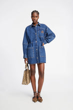 Indlæs billede til gallerivisning MUUNTHE, PRICKLY JACKET DENIM BLUE