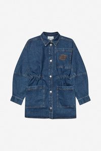 MUUNTHE, PRICKLY JACKET DENIM BLUE