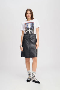 MUNTHE, LACK T-SHIRT WHITE
