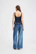 Indlæs billede til gallerivisning MUNTHE, RULST TOP DENIM BLUE