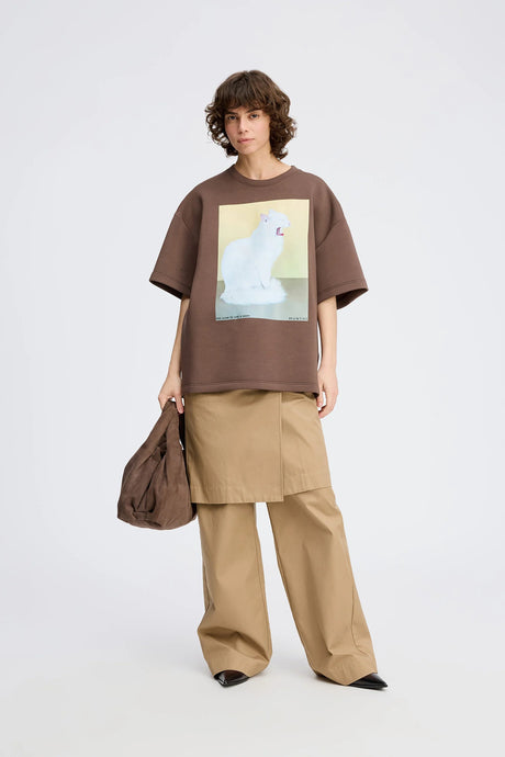 MUNTHE, RAPLOI TOP BROWN