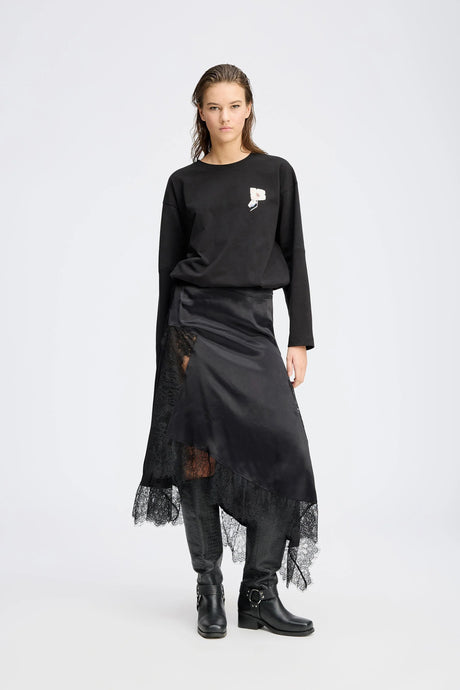 MUNTHE, RAIS SKIRT - SORT