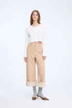 Indlæs billede til gallerivisning MUNTHE, NAVONA PANTS, STRIPE CAMEL