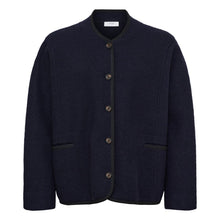 Indlæs billede til gallerivisning ANNE MI, HILL LS WOOL JACKET, DARK NAVY