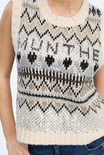Indlæs billede til gallerivisning MUNTHE, VITALISM KNIT VEST, MIX CREME