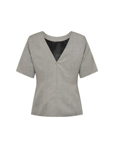 LEVETE ROOM, NELLY 2 BLOUSE LIGHT GREY