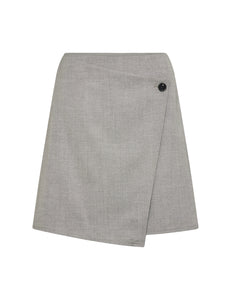 LEVETE ROOM, NELLY 4 SKIRT LIGHT GREY