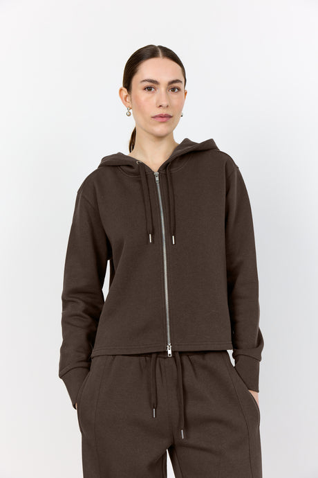 LEVETE ROOM, NUKA9 HOODIE BROWN