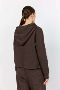 LEVETE ROOM, NUKA9 HOODIE BROWN