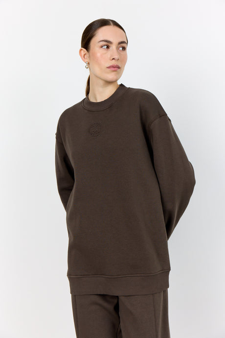 LEVETE ROOM NUKA 12 SWEAT BROWN