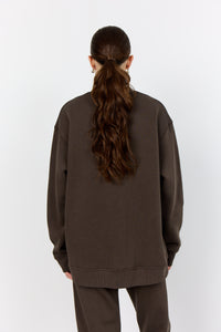 LEVETE ROOM NUKA 12 SWEAT BROWN