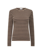 Indlæs billede til gallerivisning LEVETE ROOM, NEDDIE 2 L/S STRIPE BROWN