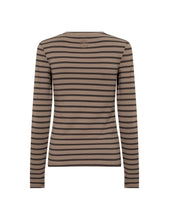 Indlæs billede til gallerivisning LEVETE ROOM, NEDDIE 2 L/S STRIPE BROWN