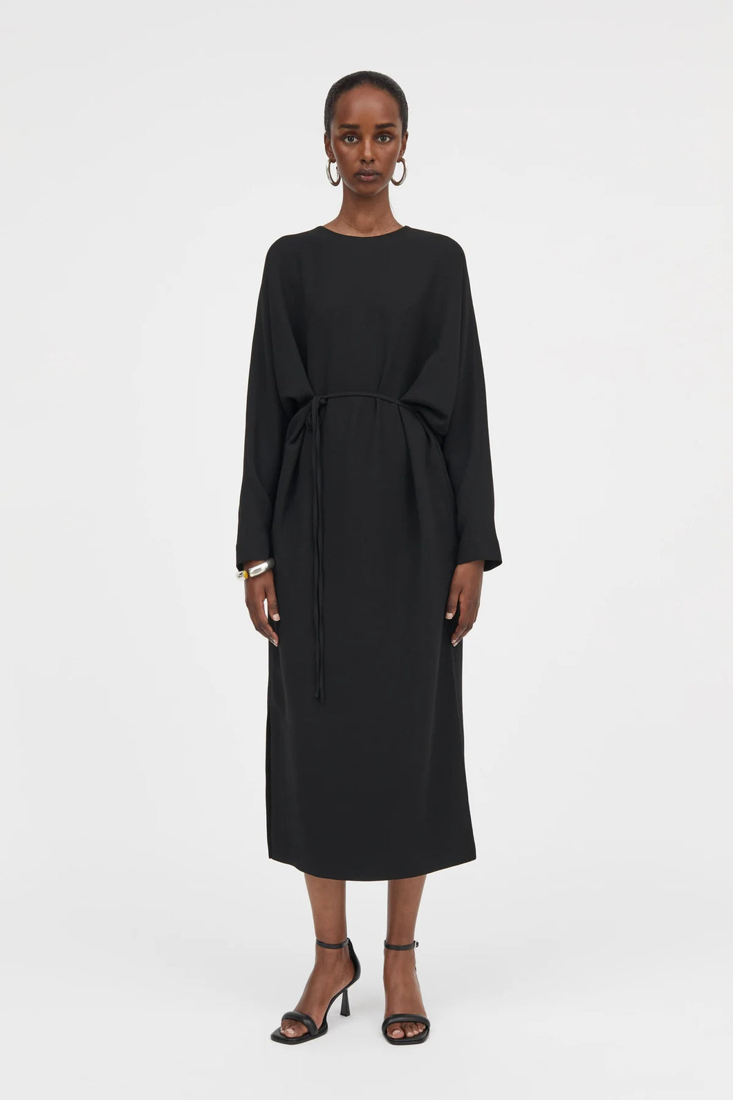 MARK TAN, DANILA CREPE DRESS BLACK